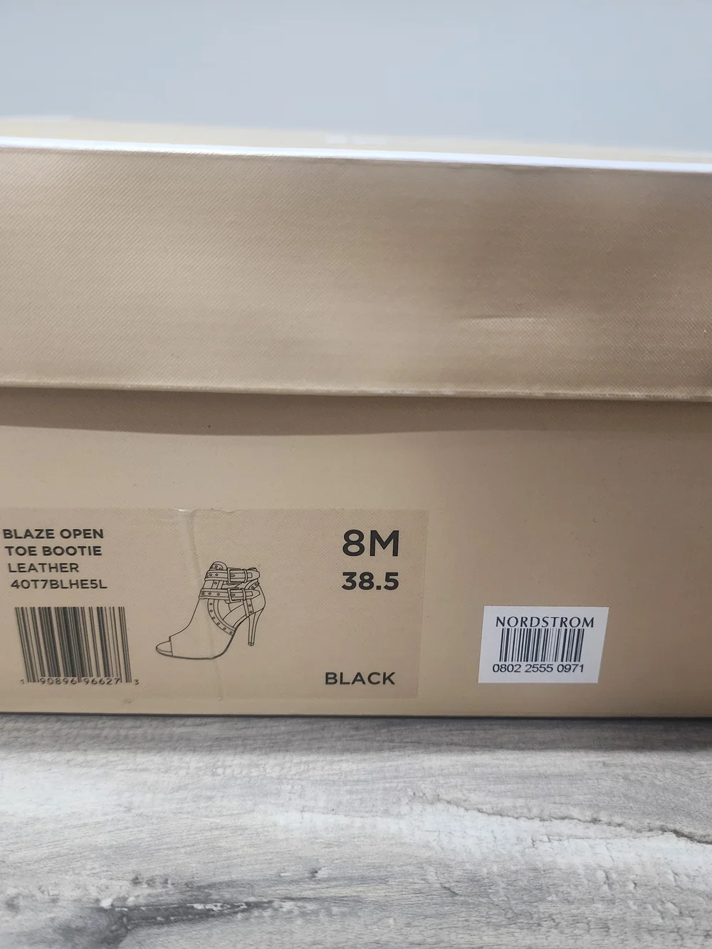Michael Kors Black Leather Cutout Stiletto Ankle Boots